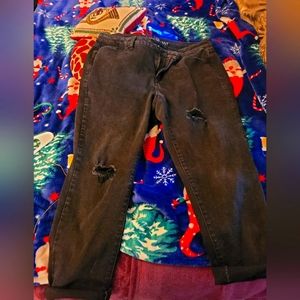 Lane Bryant black jeans ankle length. Stretch ankle